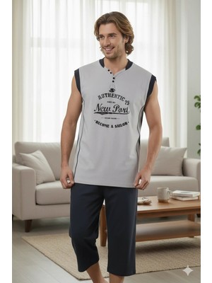 Pileli Store Erkek  Kaprili Pijama Takımı  20009