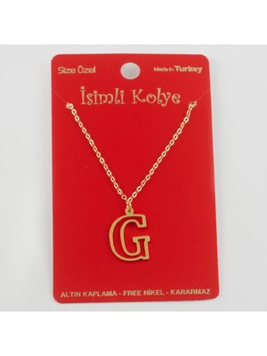 Pileli Store Prinç Harfli Kolye