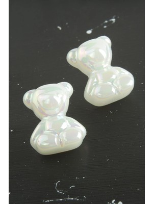 Pileli Store Ayıcık Inci Küpe