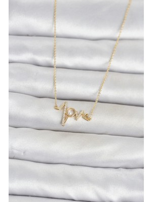 Pileli Store Pirinç Gold Renk Kalp Ritmi Model Kadın Kolye TJ-BKO11124