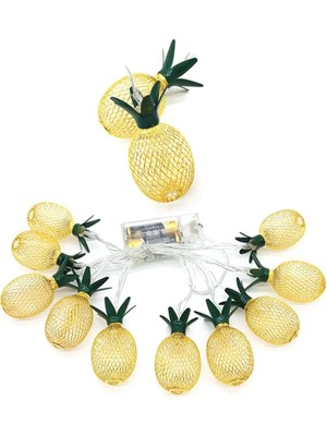 Pileli Store 2m 10 LED Pilli 2 Kademeli Ananas LED Işık MZ6200-251