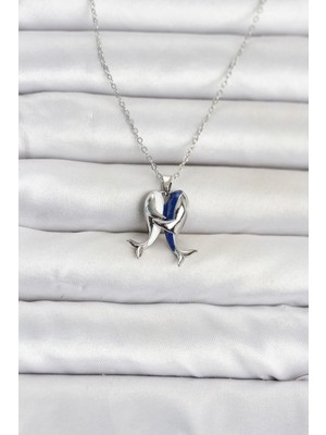 Pileli Store 316L Çelik Zincir Gümüş Renk Model Kadın Kolye TJ-BKO11095