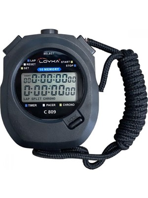 Tr Loyka C809 El Tipi 10 Lap Hafızalı Dijital Kronometre