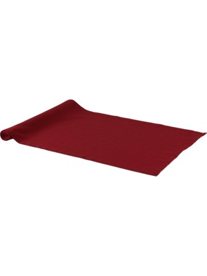 Tr Masa Örtüsü Runner, Pamuk Polyester Karışım, 40X150 cm (Kırmızı)
