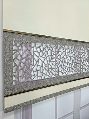 Tr Yeni Nesil Çift Renk Lazer Stor Perde Mat Kalın Kumaşlı Renk Seçenekli 180X200 Krem-Gri