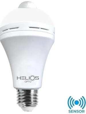 Helios 9 W Sensörlü LED Ampül HS2027 Beyaz Renk ve Modern Tasarım ile Ergonomik Kullanım Sunar
