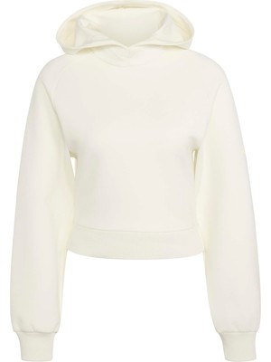 Markali Adidas W Sl Hd Beyaz Kadın Sweatshirt KF4715