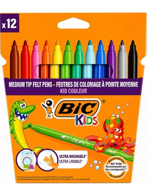 Bic Keçeli Kalem 9202932/9202937 Kid Couleur 2727 Yıkanabilir | Bıc