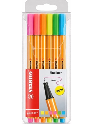 Stabilo Stabılo Point 88 Neon 6'lı Fineliner Kalem Paketi  Ofis Okul