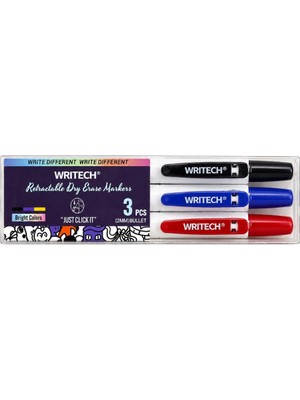 Writech W-709 Basmalı Tahta Kalemi 3 Lü Set