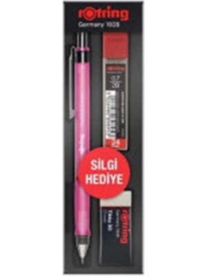 Rotring Visuclick 0.7 Pembe Versatil Kalem Min Silgi Seti Okul Ofis