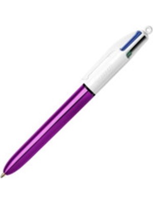 Bic Bıc 4 Colours Shine Mor Gövde Medium Tükenmez Kalem Okul Ofis