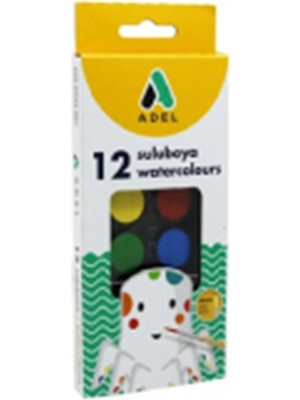 Adel Sulu Boya Küçük Boy 12 Renk