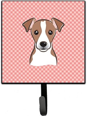 Orevio 's BB1260SH4 Schachbrett Rosa Jack Russell Terrier Leine Oder Schlüsselhalter; Klein, Multicolor
