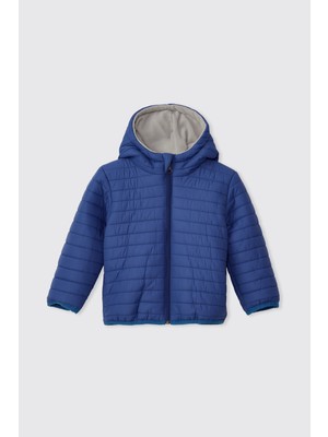 Panço Erkek Bebek/çocuk Kapüşonlu Içi Polar Saks Mont