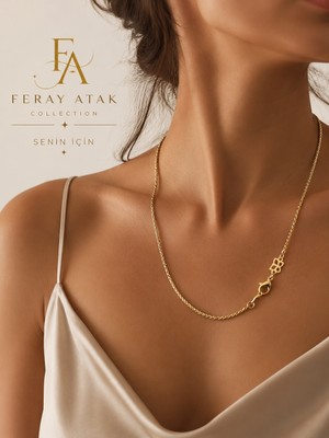 Xuping Vıp 14K Kılçık Zincir Kolye