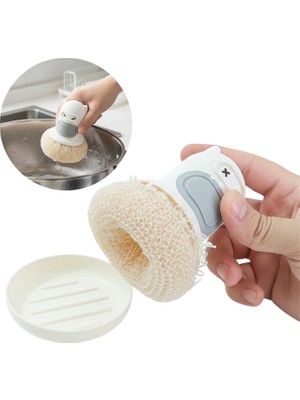 Store SN-29190 Ninja Tasarımlı Deterjan Hazneli Mutfak Bulaşık Fırçası