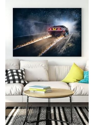 Orevio (PSTER17785) De Lorean Araba Kanvas Tablo 30 x 40