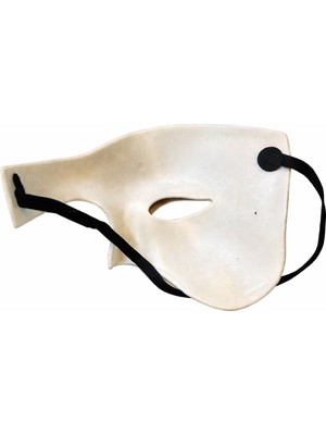 Store Beyaz Yarım Erkek Maske – Phantom Parti &amp; Balo Maskesi
