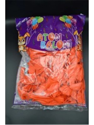 Atom Balon 11'' Metalik Turuncu Balon Parti Süsü Organizasyon