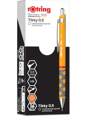Hepta Collection Rotring Mekanik Kurşun Kalem, Mango Turuncu 0.5 mm