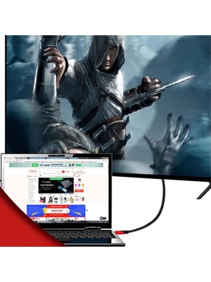 Store HDMI Kablosu Hdtv Bilgisayar Uydu Görüntü Ses Full Hd Sargılı Görüntü Aktarma Kablosu
