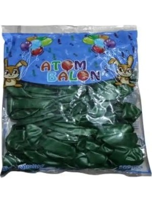 Atom Balon Atom Metalik Koyu Yeşil 100'LÜ