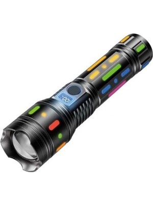 Store PM-25120 Çok Fonksiyonlu Teleskopik Zoom - 5 Modlu Şarjlı El Feneri