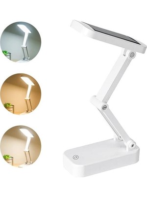 Store PM-24440 Katlanabilir Dokunmatik Tuşlu Solar / Şarjlı Ledli Masa Lambası