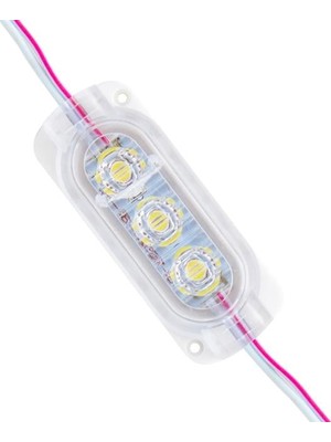 Store 12 Volt 0.6 Watt Soğuk Beyaz 2835 65 x 25 mm IP65 120 Lümen 160 Derece Modül LED