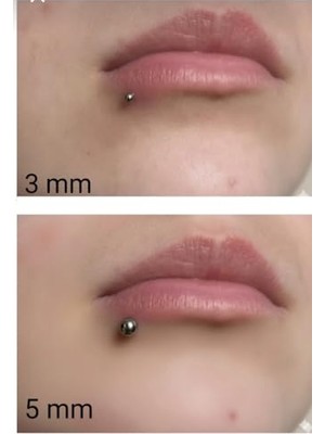 Orevio Gümüş Mıknatıslı Deliksiz Piercing, 3 Mm, Dudak Kulak Burun Için