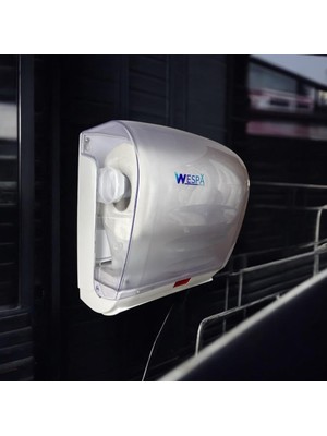 Store Wespa Kağıt Havlu Dispenseri, Gri Plastik, Duvar Montajlı, Profesyonel Banyo ve Tuvalet Için