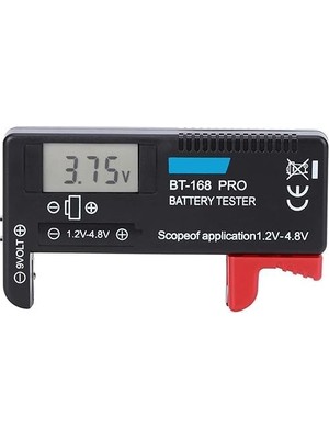 Orevio BT-168 Ekranlı Pil Voltaj ve Kapasite Test Cihazı, 1.2V-4.8V ve 9V
