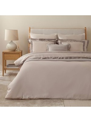 Orevio %100 Pamuk Extra King Size Nevresim Seti 260X220 Cm, Taş/bej