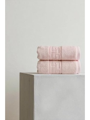 Orevio 2'li Pudra Greek El Havlusu 50X90 cm 225 G %100 Pamuk Spa ve Otel Havlusu