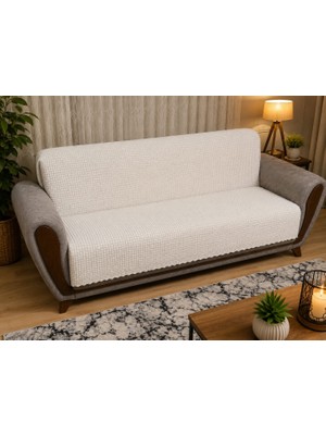 Özdağ Home Concept Süngerli Kaymaz Koltuk Örtüsü Koltuk Koruyucu Modern Desenli