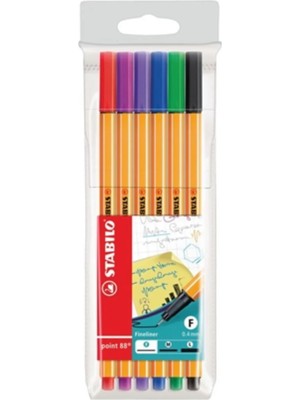 Stabilo Point 88 Fineliner Kalem 6 Renk Set