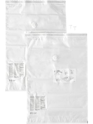 Orevio 67X100 cm Açık Gri Vakumlu Hurç, 2 Adet