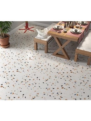 Orevio Yer Kaplama Zemin Kaplama Folyosu 65X130 cm Terrazzo Mermer