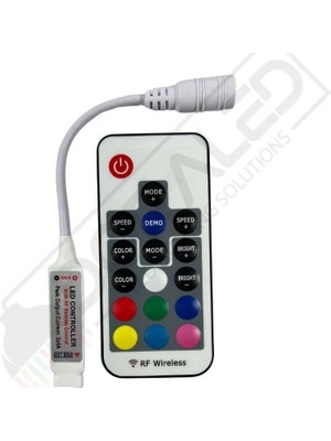 Dora Led Mini Rgb Şerit LED Kontrol Rf Kumandalı 12A 5-24V
