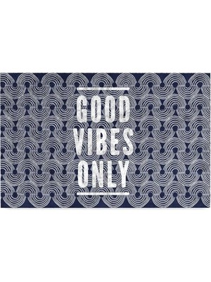 Orevio Kapı Önü Paspası; Modern ve Kapı Paspası | Ev, Ofis ve Dış Mekân Kullanımı Için (Good Vibes Only) 45X65
