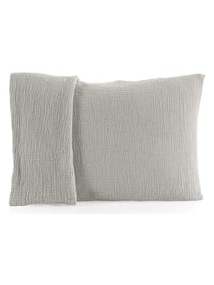 Orevio Müslin Yastık Kılıfı 2 Adet Set, 50X70 Cm, %100 Pamuk, 4 Katlı Muslin Kumaş, Gri