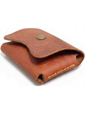 Sumerian Leather Craft Cüzdan Premium Pueblo Deri Konyak