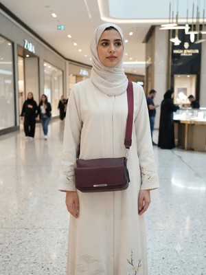 Valentina Victoria Hakiki Deri Çokbölmeli Orta Boy Çapraz Çanta