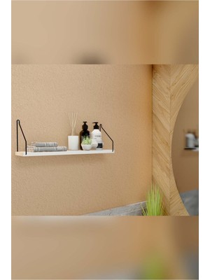 CATCHME Duvar Rafı Kitaplık Mutfak Banyo Yaşam Alanı 15 x 55 cm