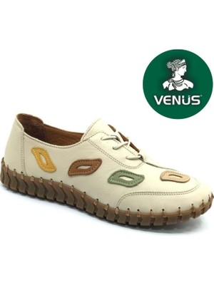 Venüs 2010727Y Hakiki Deri Ortopedik Kadın Casual Ayakkabı Bej