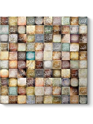 Orevio Allah'ın 99 Ismi Esma-Ül Hüsna 100 x 100