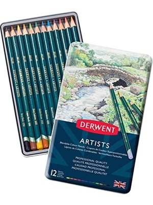 Orevio Artists Serisi Kuru Kalem Seti, 12'li Metal Kutu