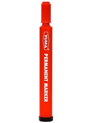 Orevio Koli Kalemi, Alkol Bazlı Mürekkep, 3 mm Yuvarlak Uçlu, Permanent Marker, Tüm Yüzeyler Için, Suya Dayanıklı, Hızlı Kuruyan, Endüstriyel Kalem (Kırmızı, Adet, 1)