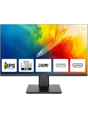Orevio 27 Inç MD2733-B7 Gaming Monitör, 240Hz IPS Panel, Fhd, Siyah